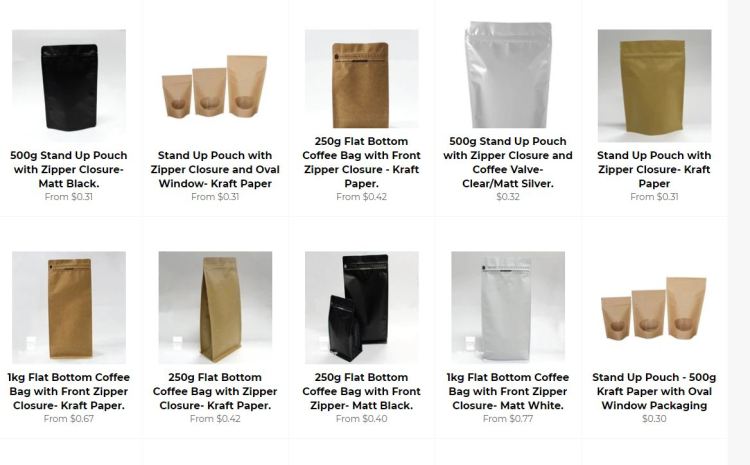 Coffee Packaging Bagsbrown paper pouches
